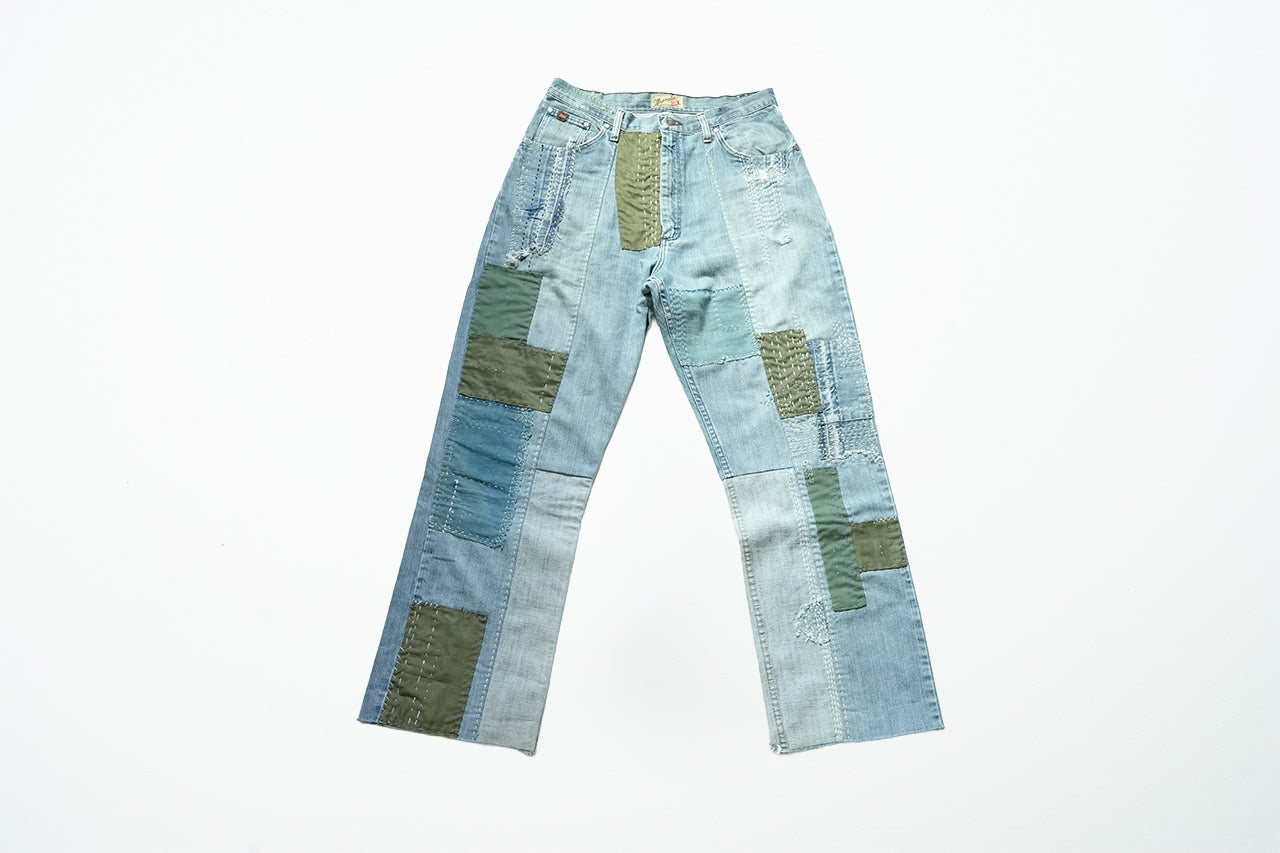 LIGHT BLUE DENIM SASHIKO PATCHED 005