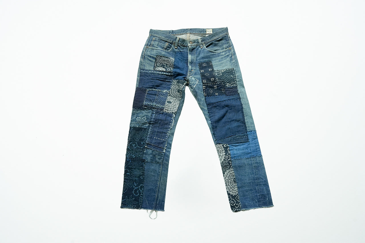 Sashiko denim pants 003