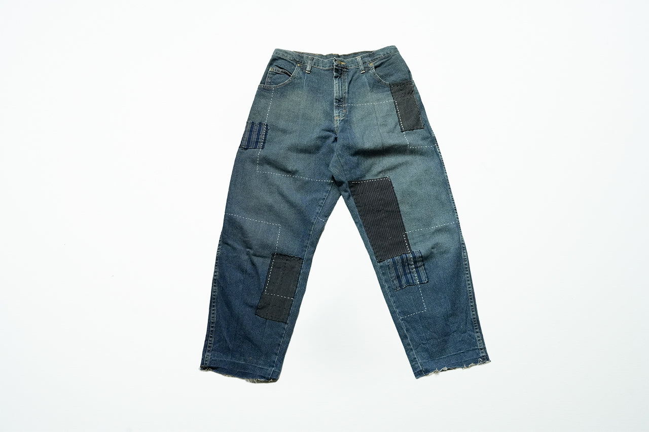 Sashiko denim pants 004