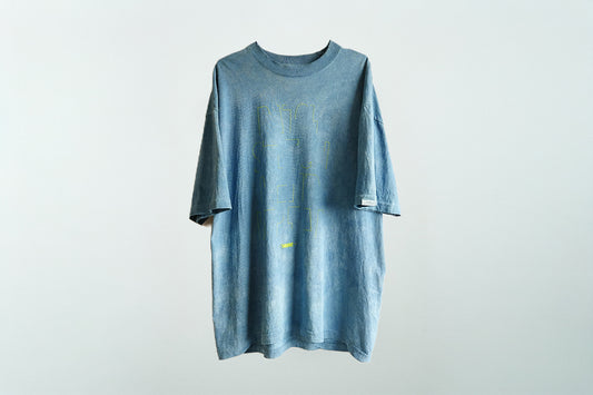 "PSMR" Graphic indigo S/S Tee / JA-T-110-2