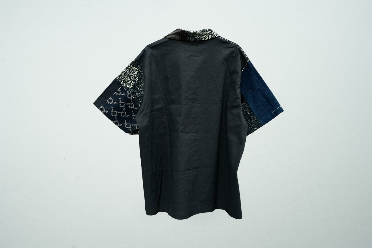 Boro Panel  Open Collar Shirt / JA-SS-003