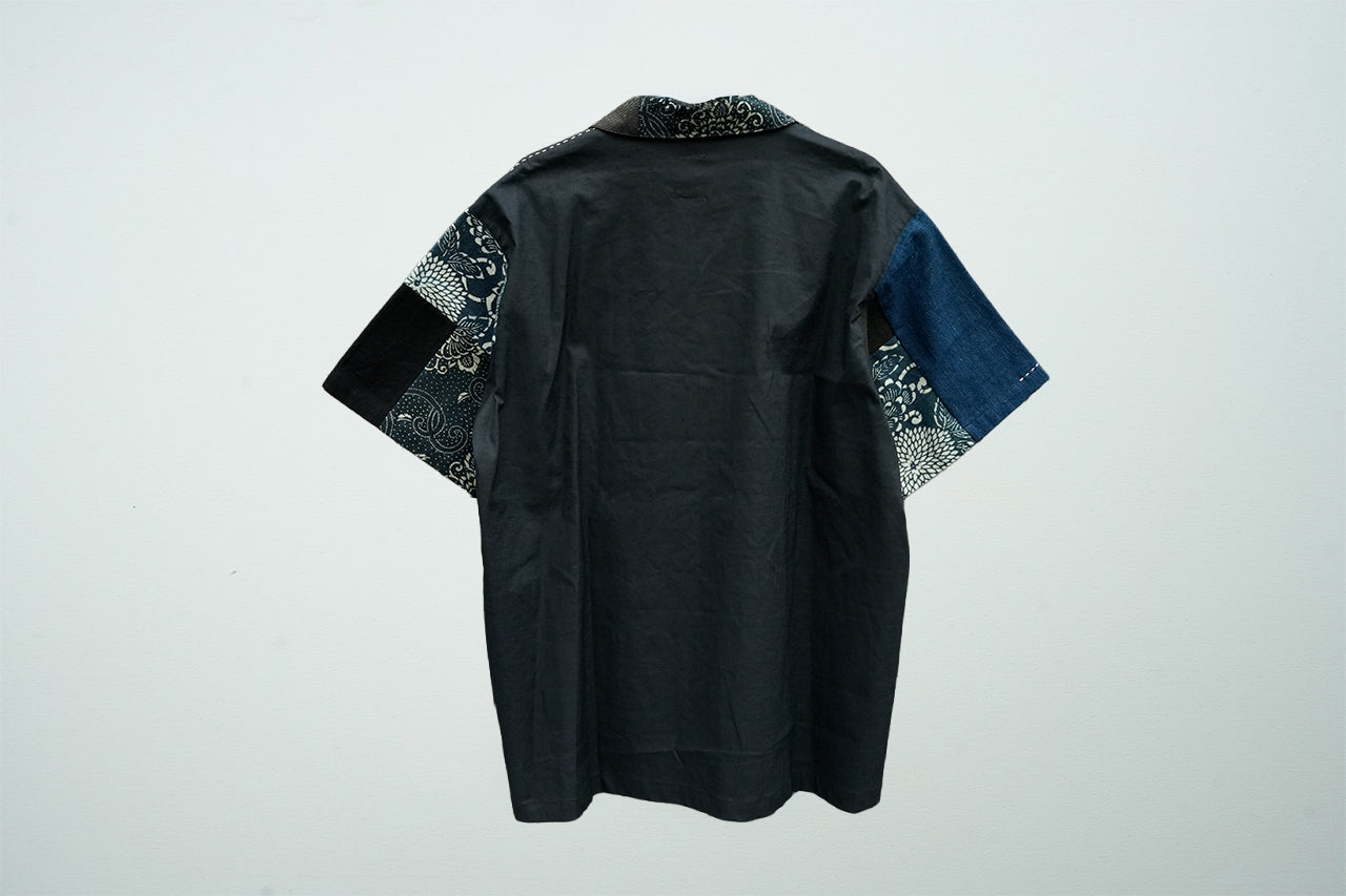 Boro Panel Open Collar Shirt / JA-SS-004