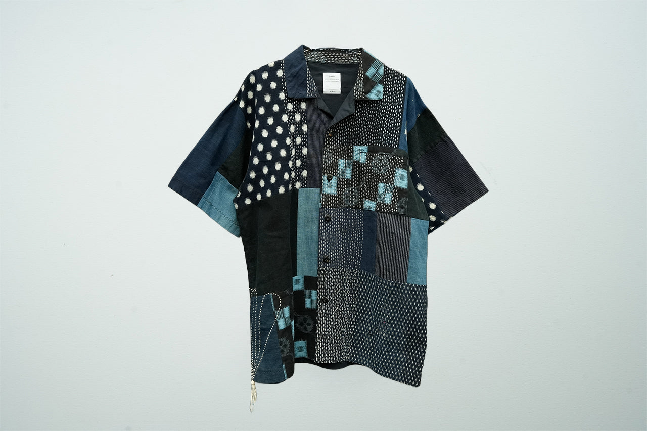 Boro Panel Open Collar Shirt / JA-SS-005