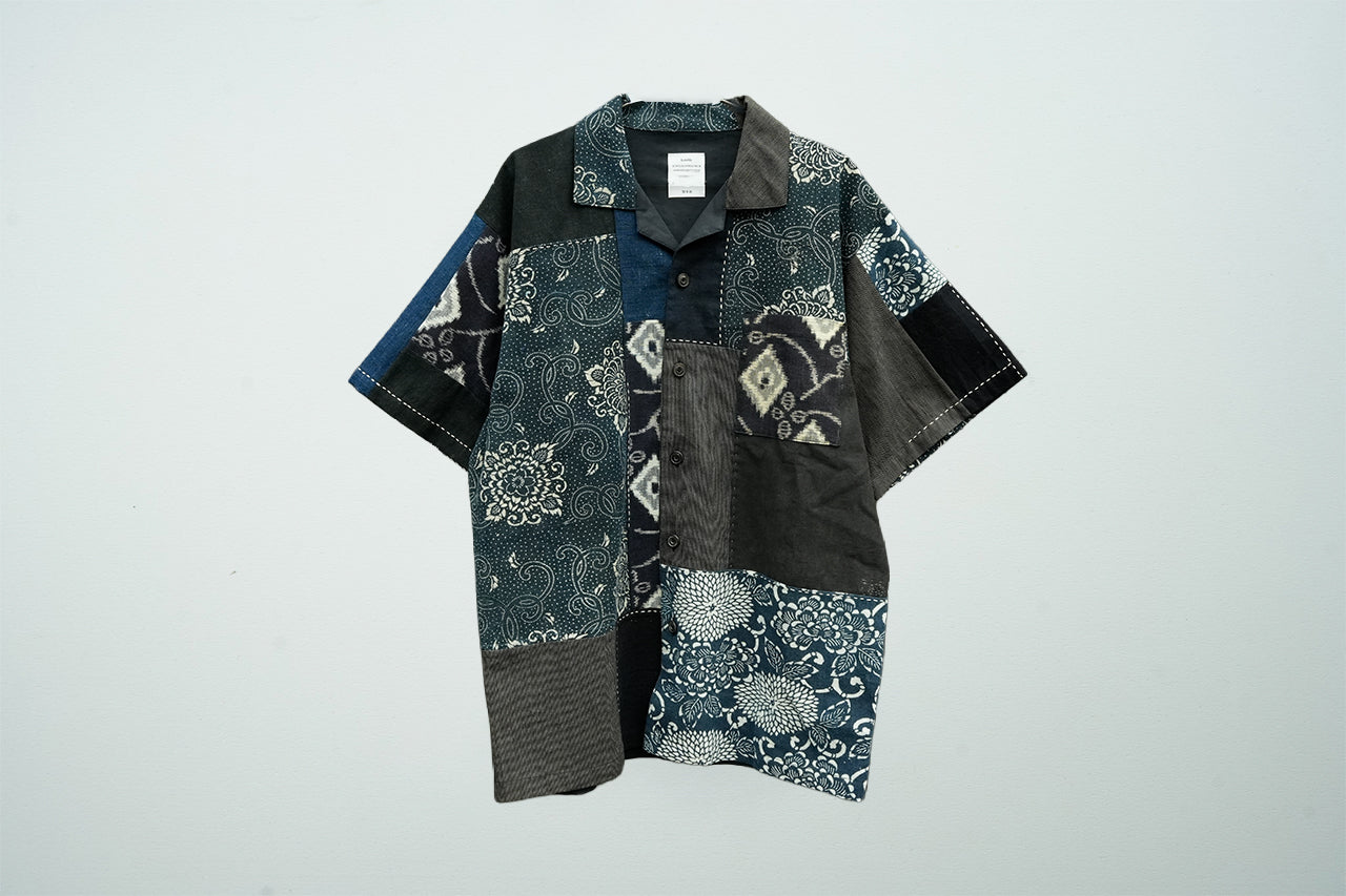 Boro Panel Open Collar Shirt / JA-SS-004