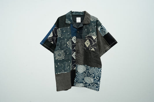 Boro Panel Open Collar Shirt / JA-SS-004