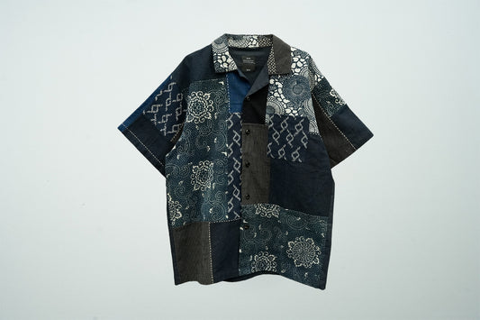 Boro Panel  Open Collar Shirt / JA-SS-003