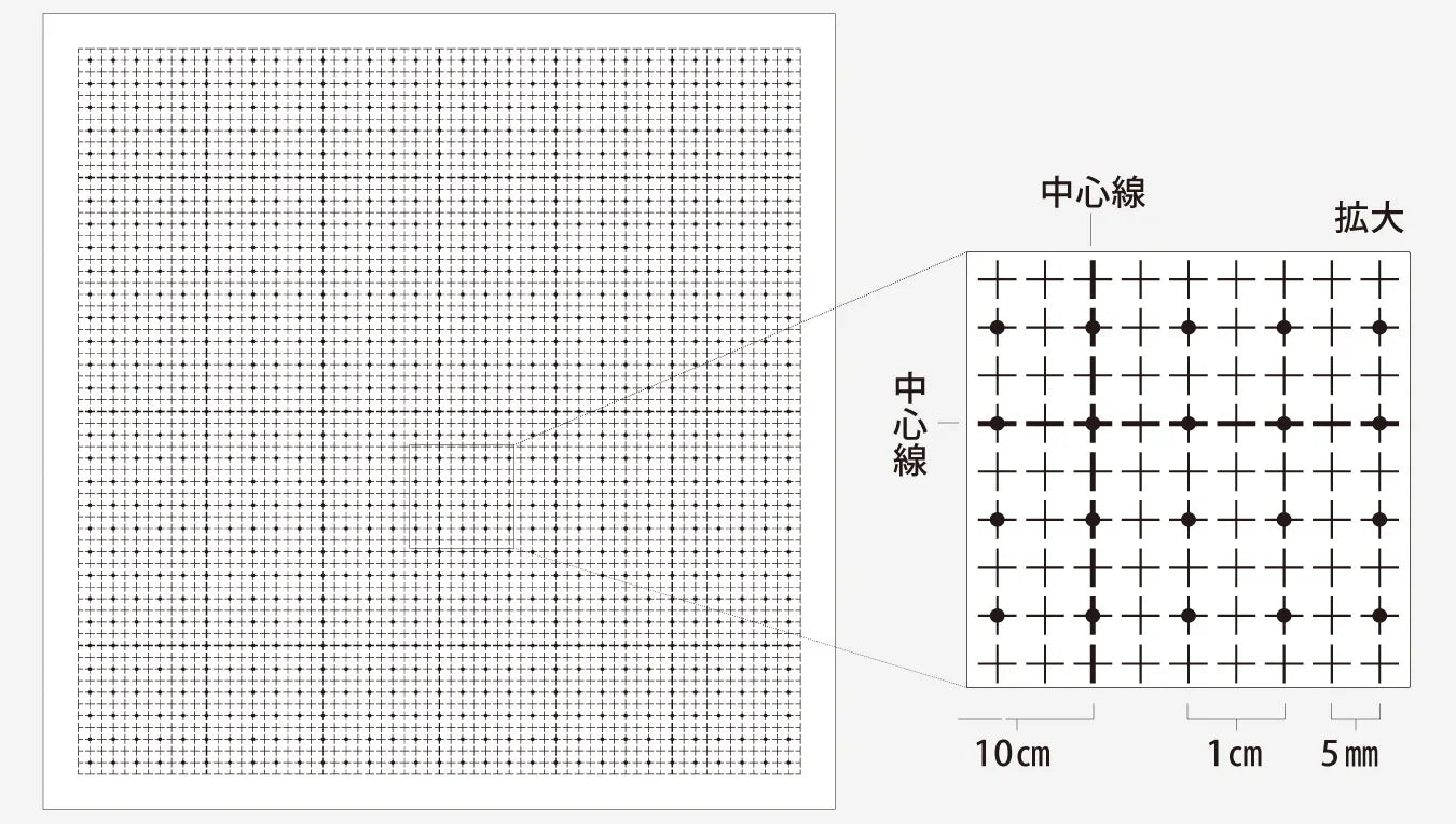 刺し子ふきん　白　方眼