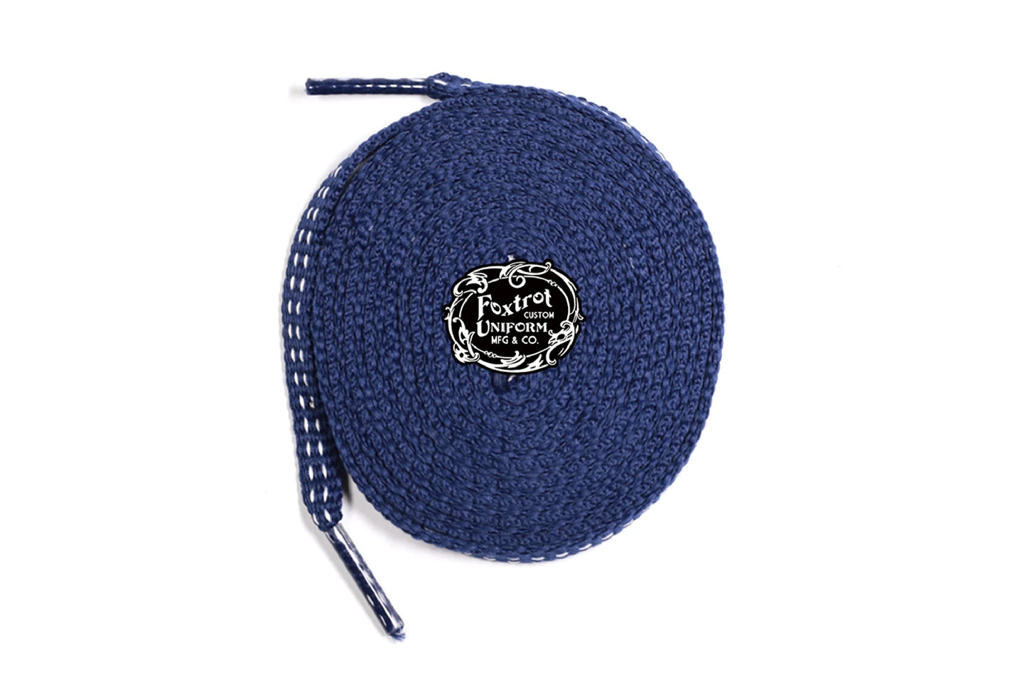 Foxtrot Uniform Shoelaces 'SASHIKO NAVY'